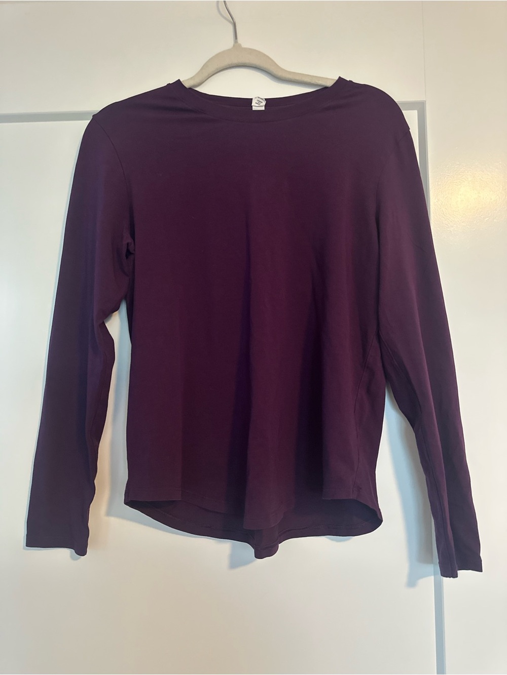 lululemon athletica Long Sleeve Crew Tee in Plum